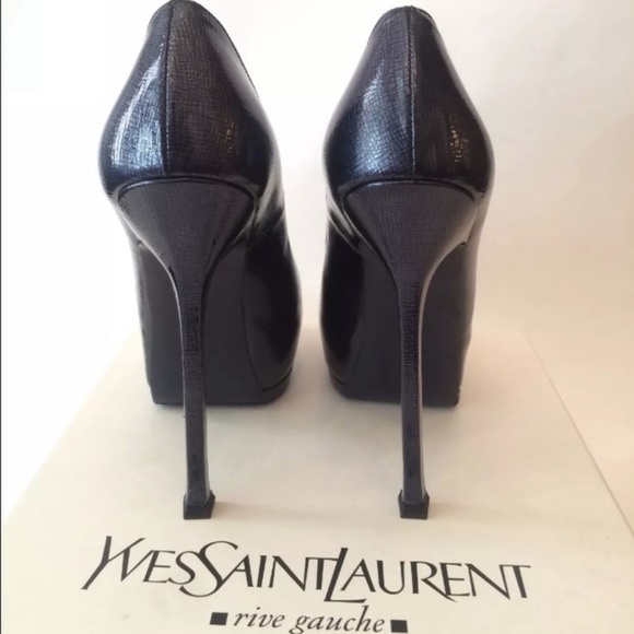 SAINT LAURENT PACIFIC BLUE TRIBTOO 38.5 💕 - Picture 3 of 8